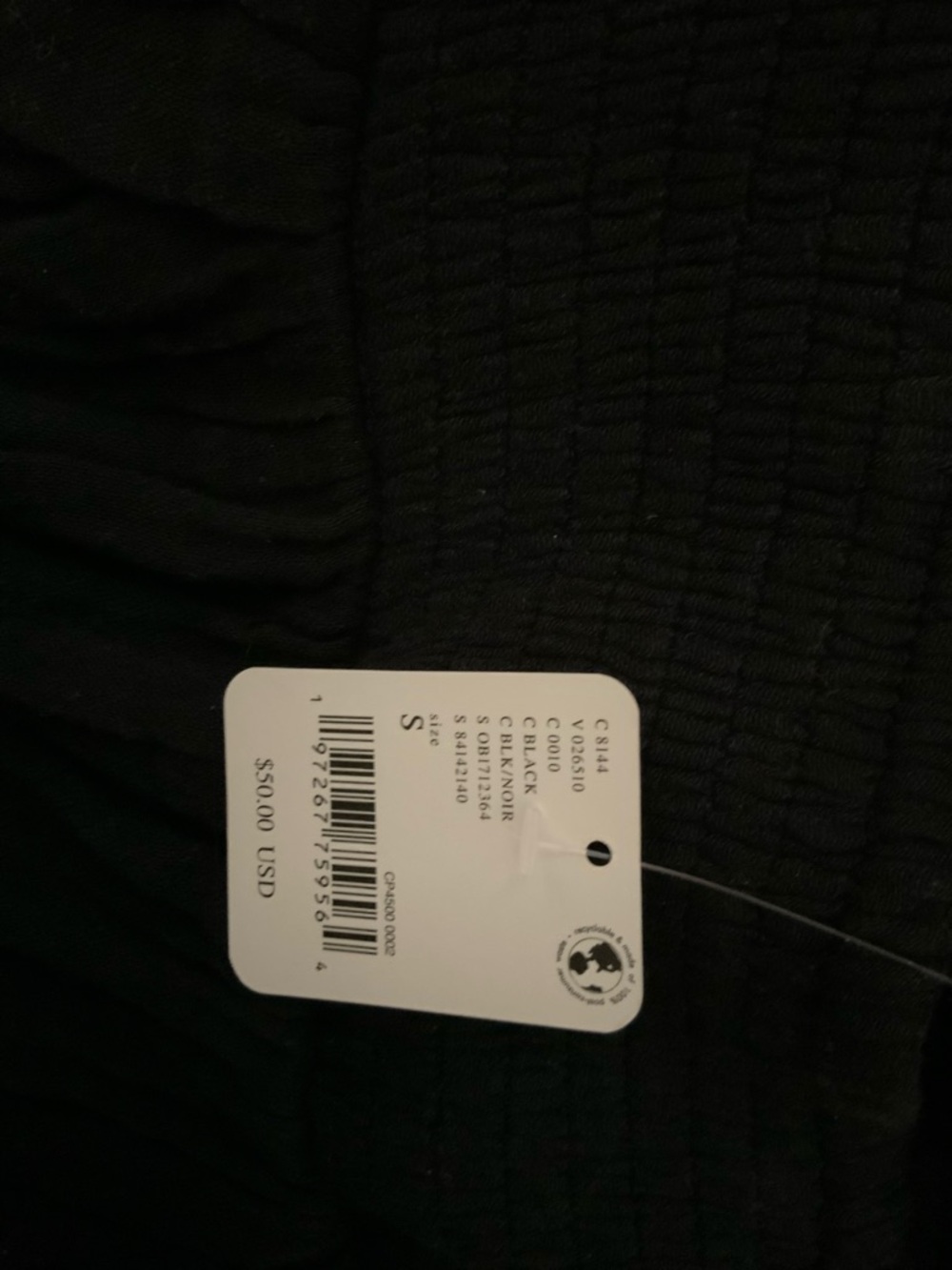 Free People Black Smocked Jumpsuit
